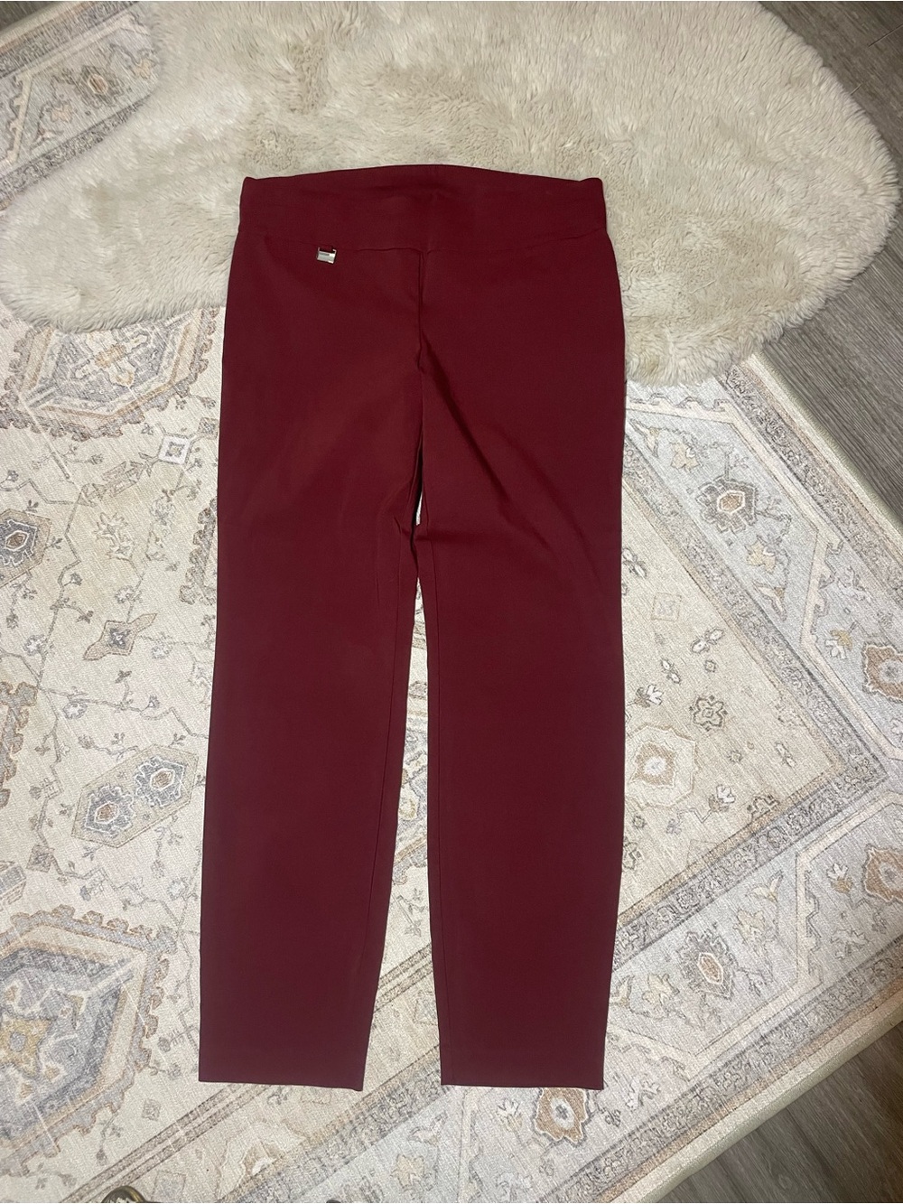 Alfani Wine Red Ponte Leggings